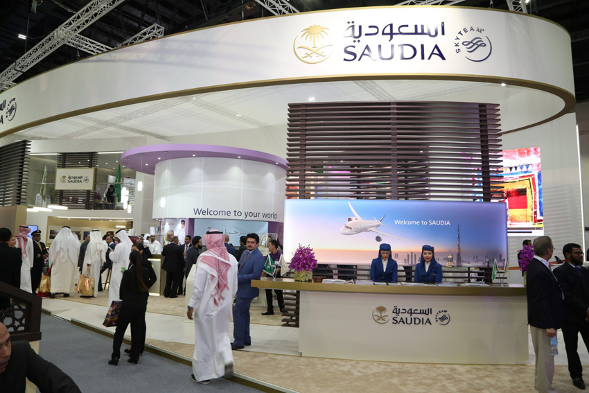 SAUDIA stand at ATM 2017
