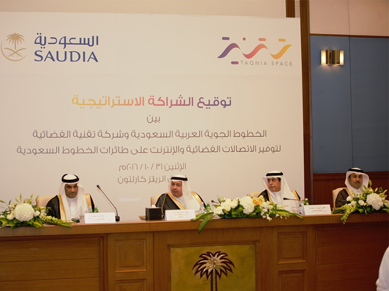 TAQNIA Wins Saudia’s In-flight Connectivity Deal